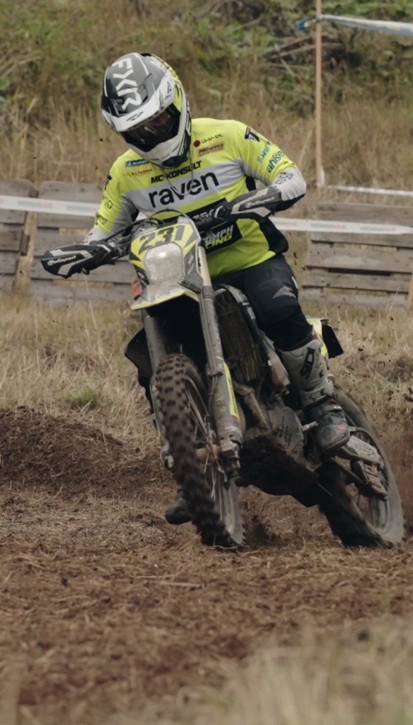 Anton Lindgårde på Enduro-SM i Arboga